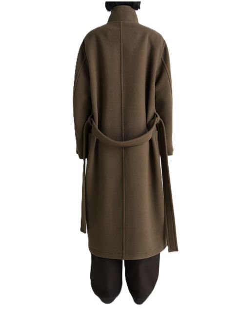 WRAP COAT IN Double Wool Lemaire | CO1037 LF1116GR610 THYME